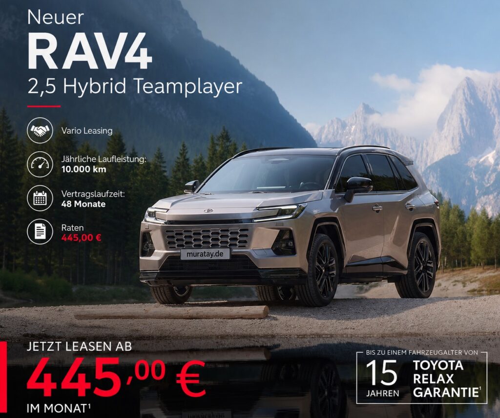 Toyota RAV4 Hybrid, neden dünyada en çok satılan bir model rav4 leasing s